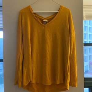 Yellow V Neck sweater